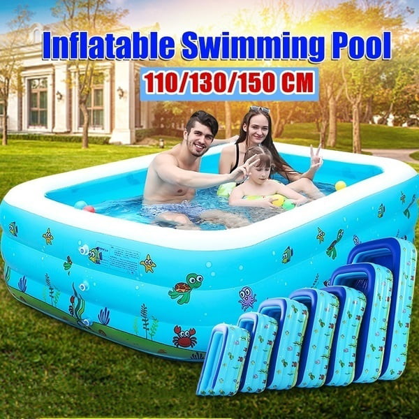 Inflatable Swimming Pool Adults Kids Family Pool Bathing Tub Outdoor